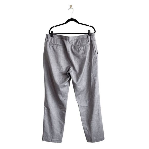Calvin Klein Mens Flat Front Mid-rise Straight Fit Dress Pants Light Gray 38 - Picture 3 of 9
